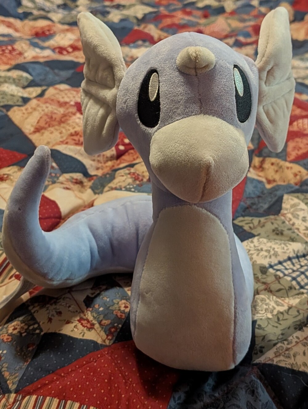 PokeMon Dratini Lavender and Cream Dragonair Plush